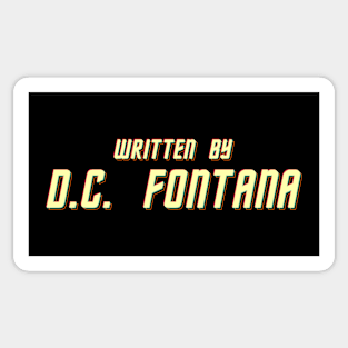 Written by D.C. Fontana Sticker